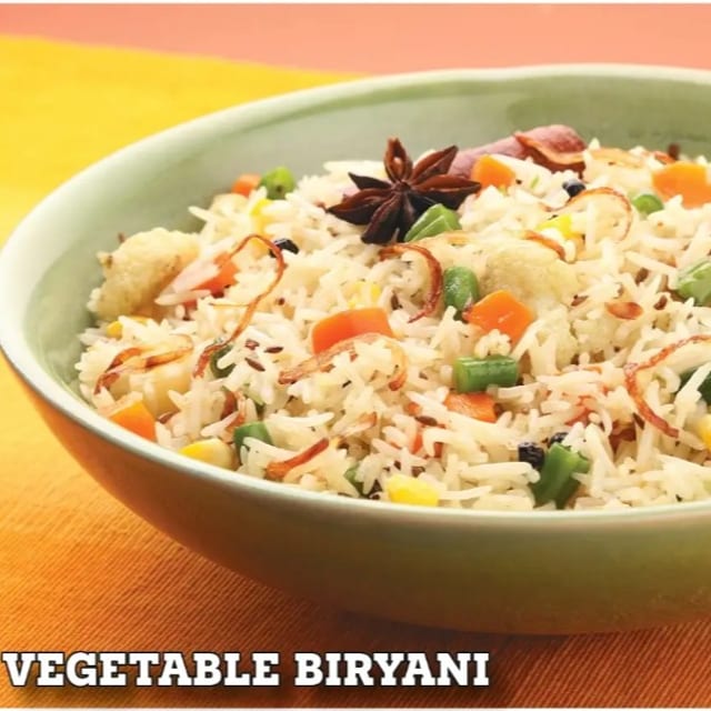Vegetable Biryani.