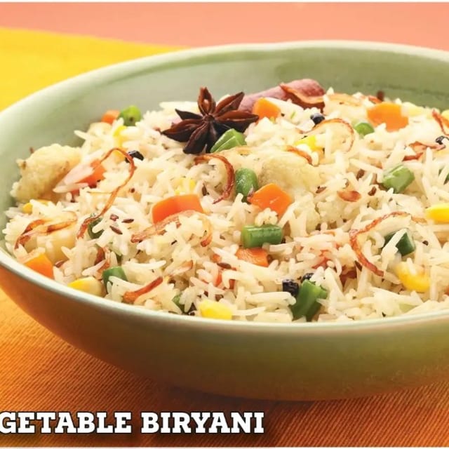 Vegetable Biryani.