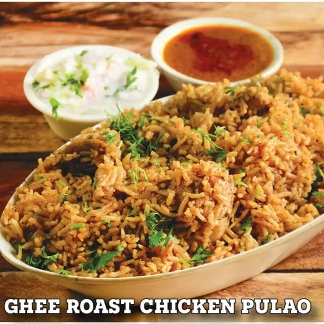 Ghee Roast Chicken Pulao.