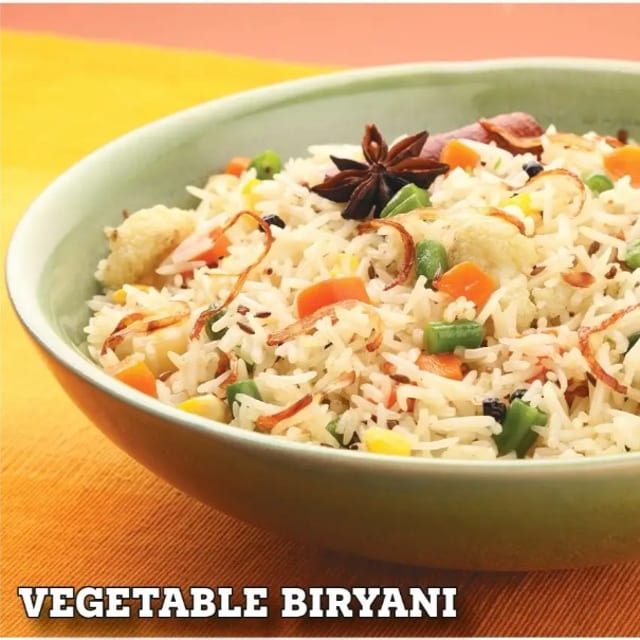 Vegetable Dum Biryani.