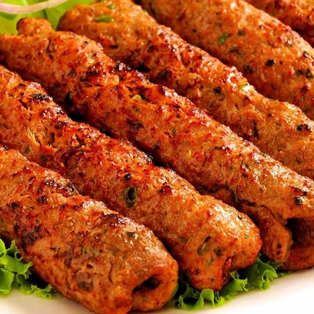 Chicken Seekh Kebab.