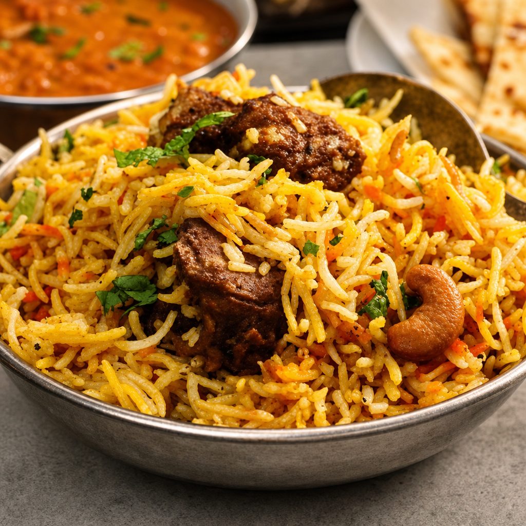 Goat Biryani.