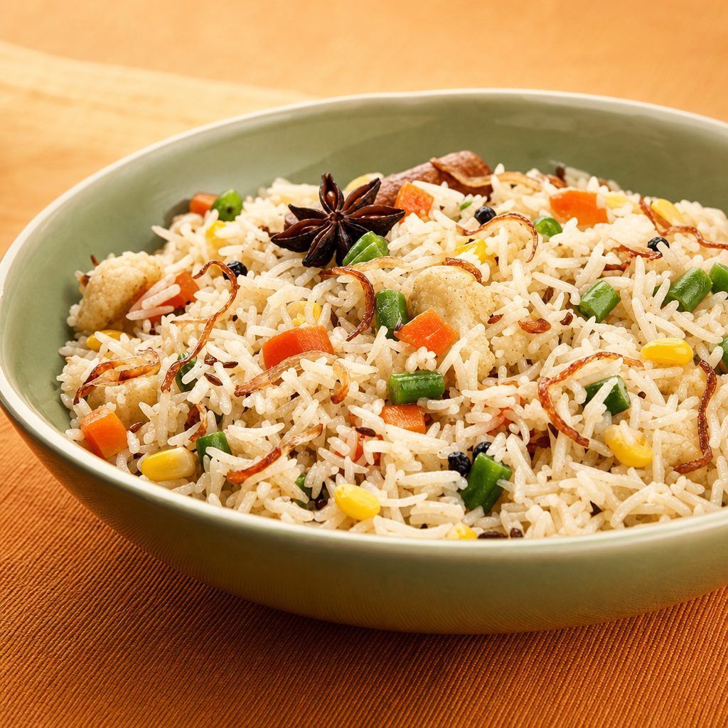 Vegetable Biryani.