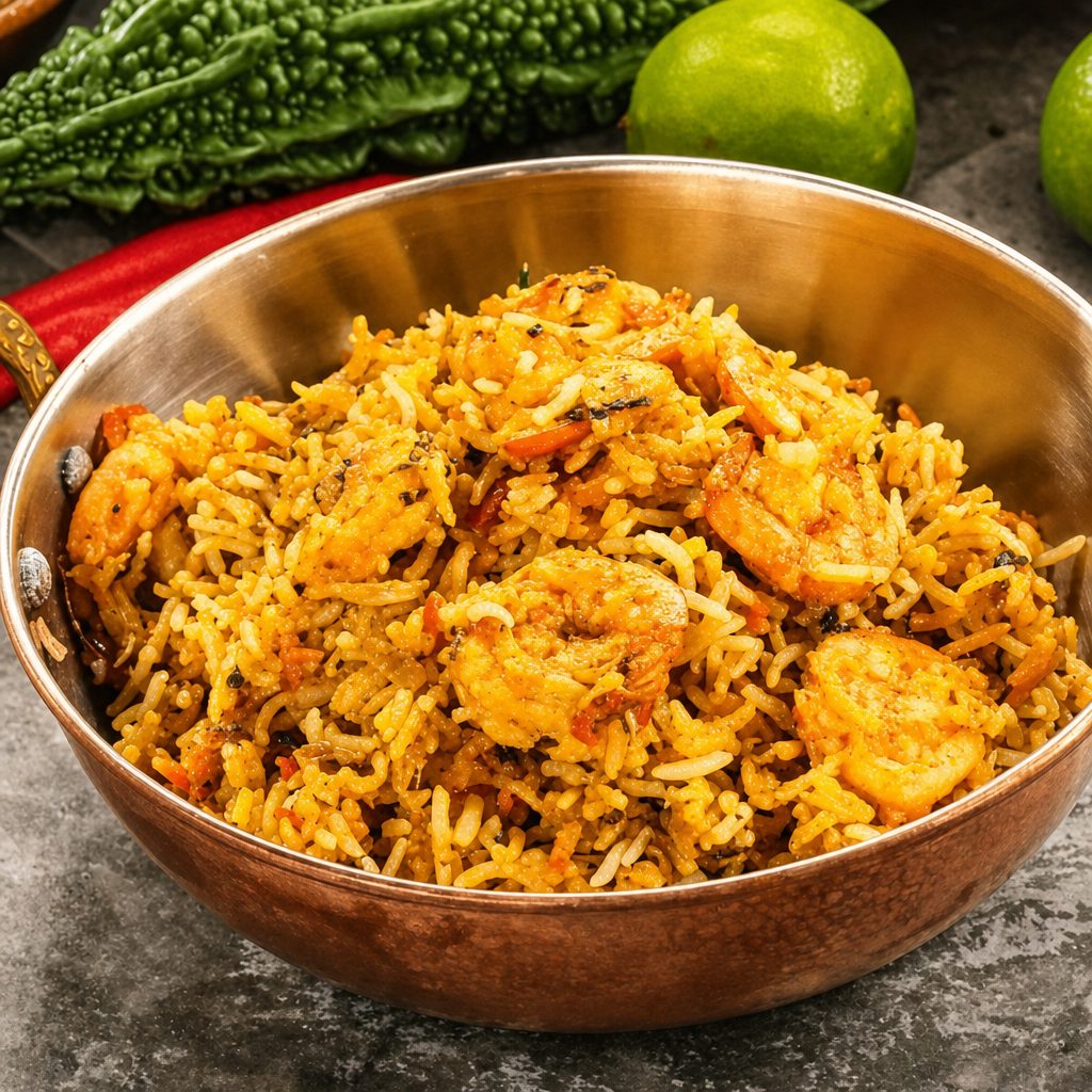 Shrimp Biryani.