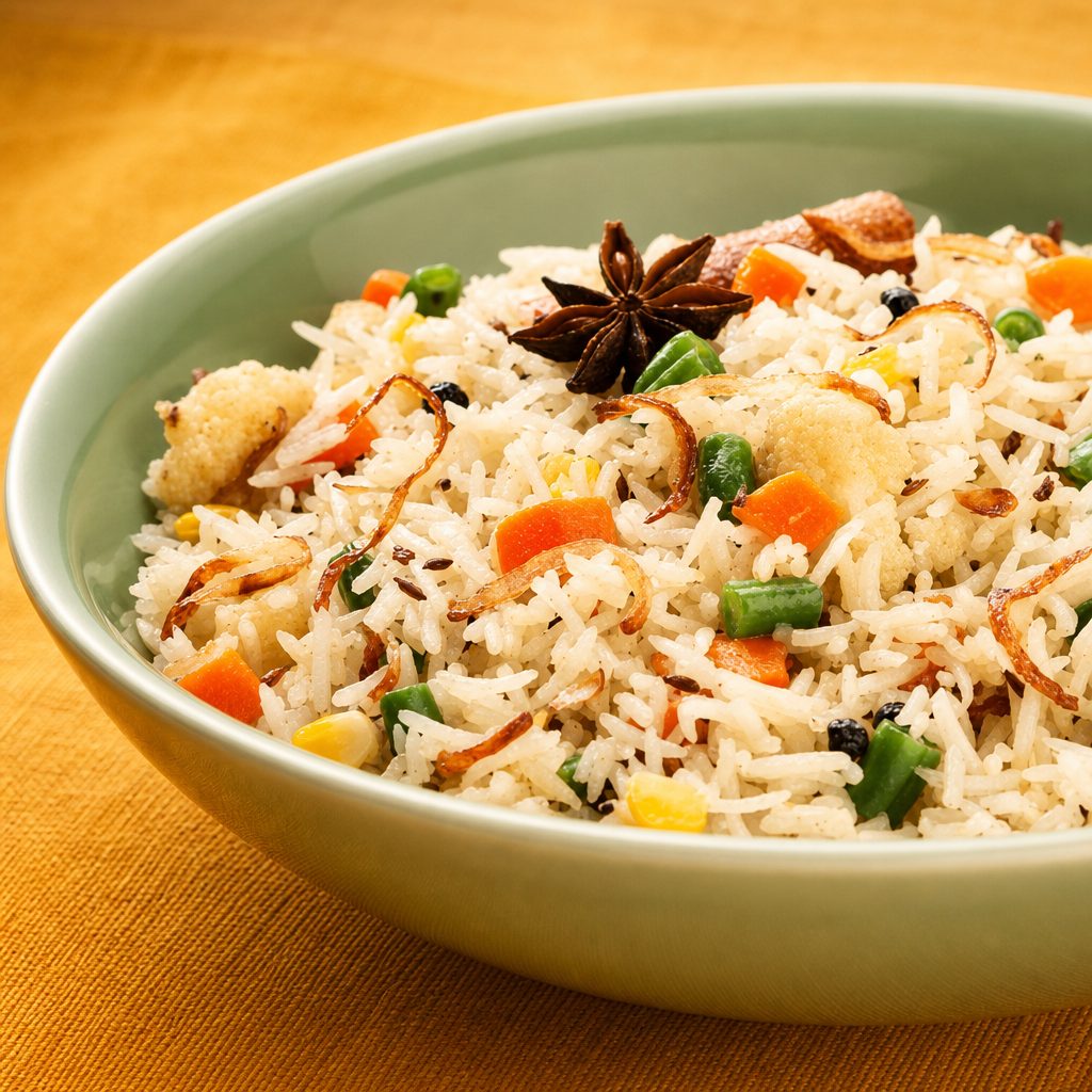 Vegetable Biryani.