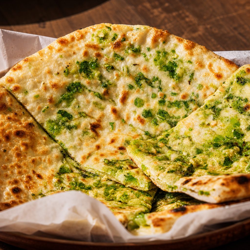 Basil Garlic Naan.