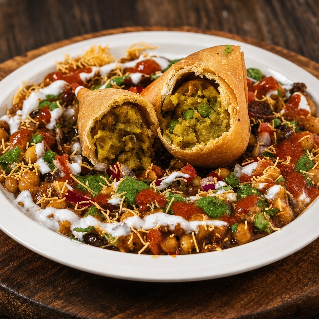 Samosa Chaat.