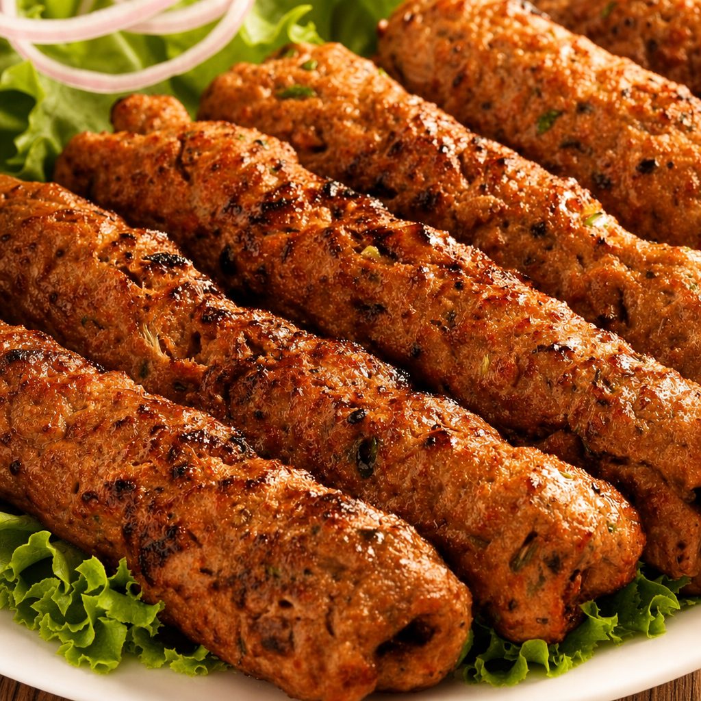 Chicken Seekh Kebab.