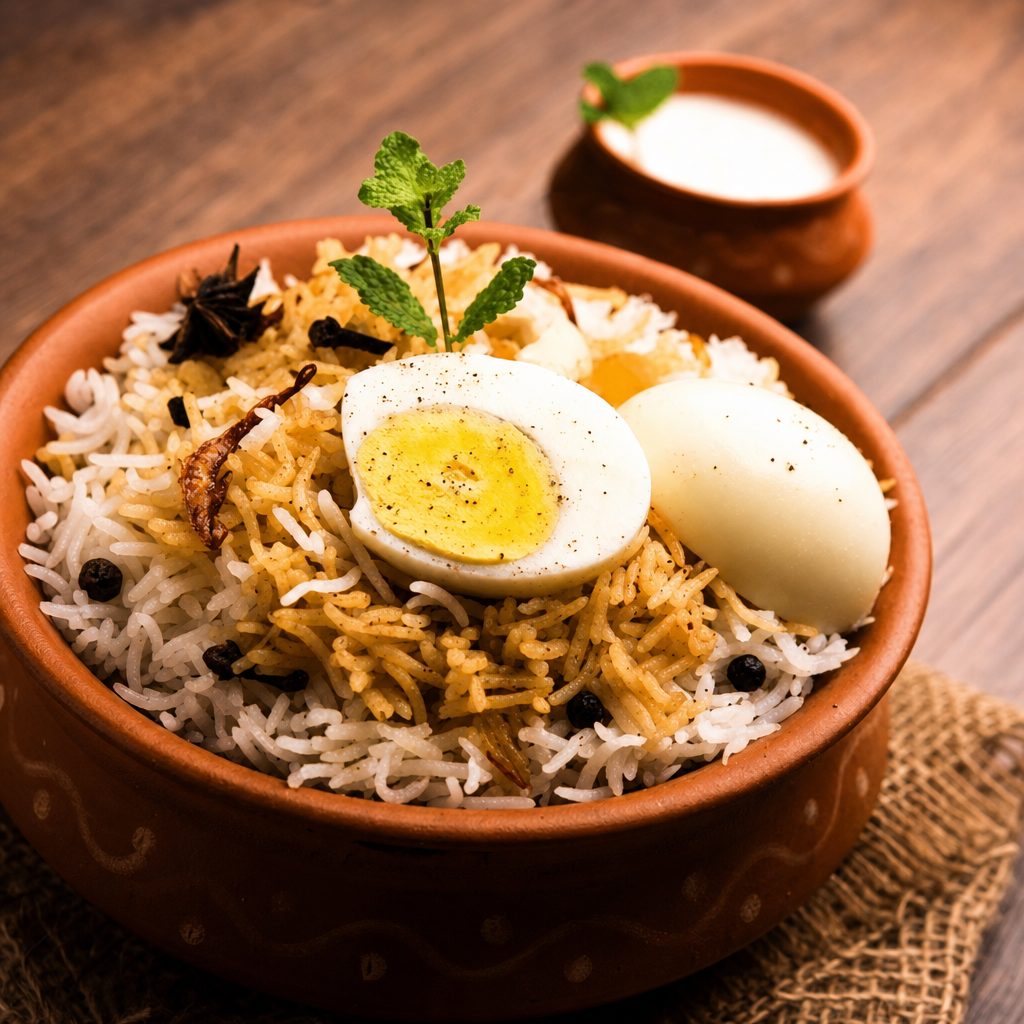 Egg Biryani.