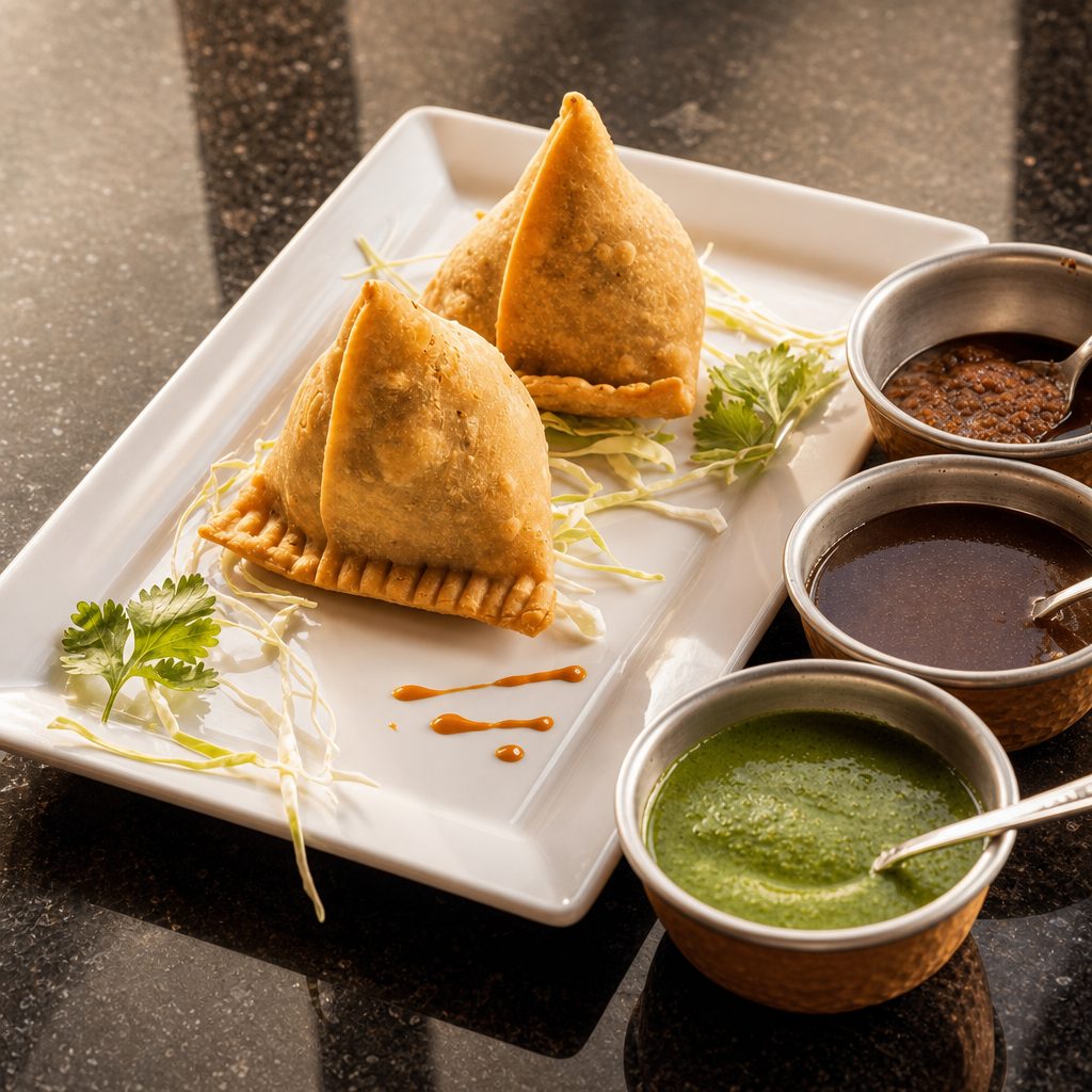 Onion Samosas.
