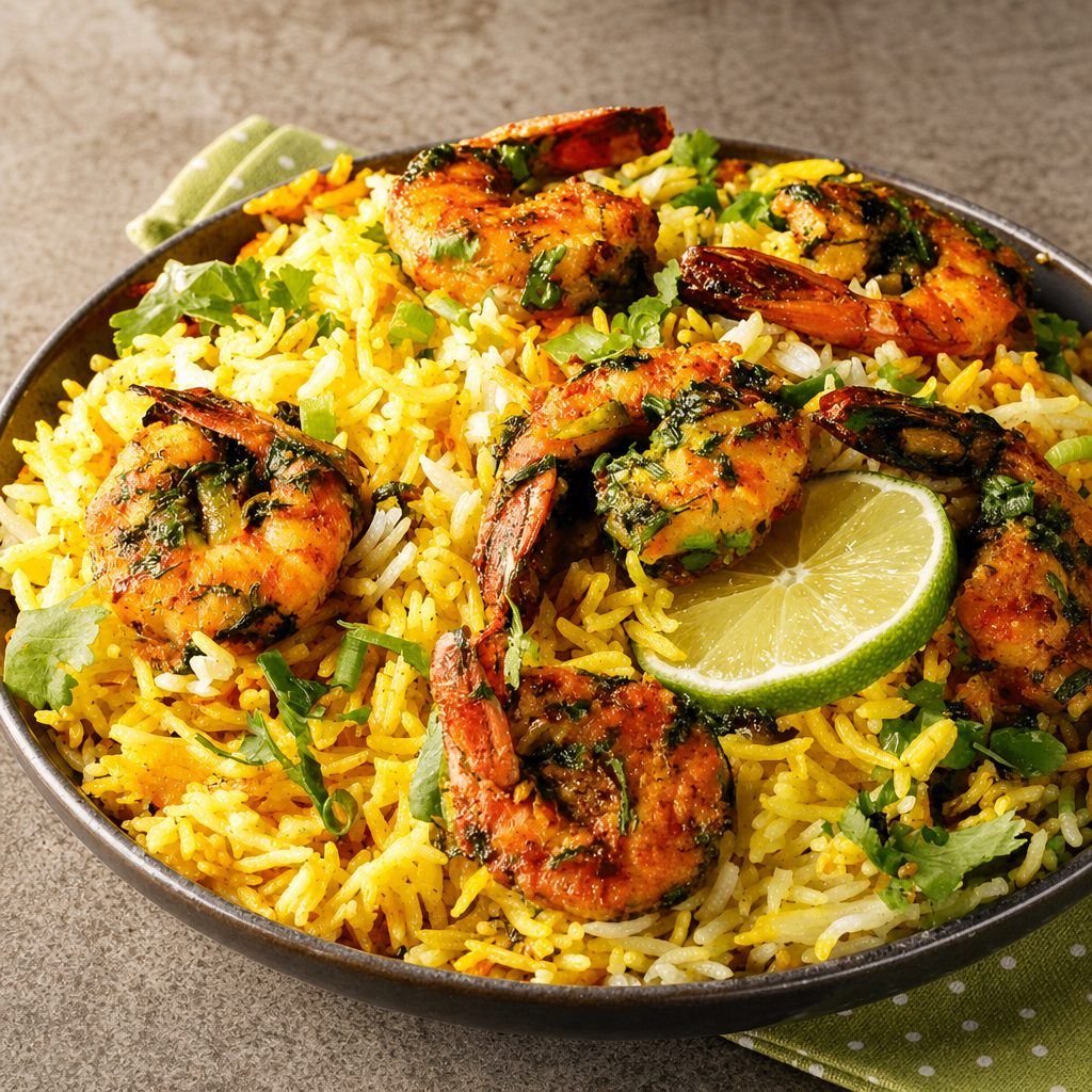 Shrimp Fry Pulao.