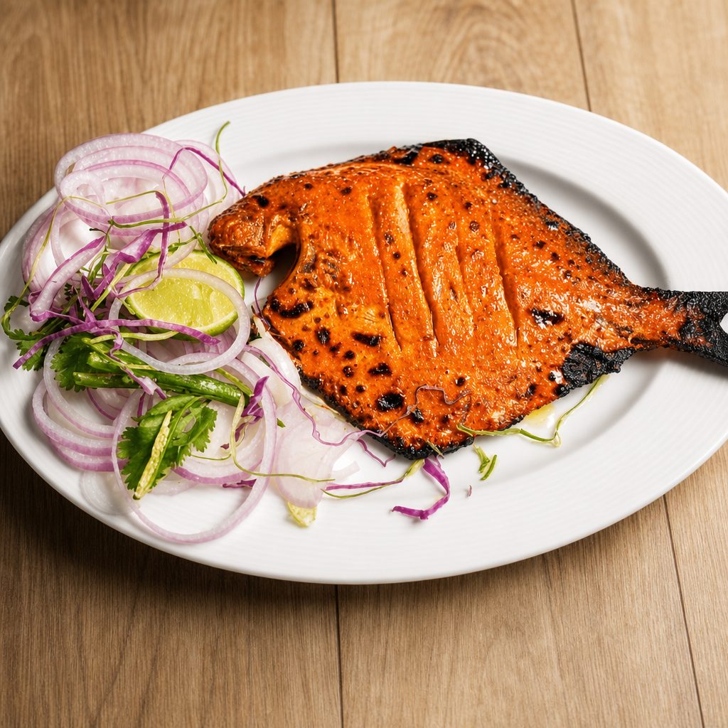 Tandoori Pomfret Fish.