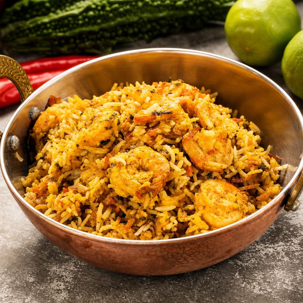 Shrimp Biryani.
