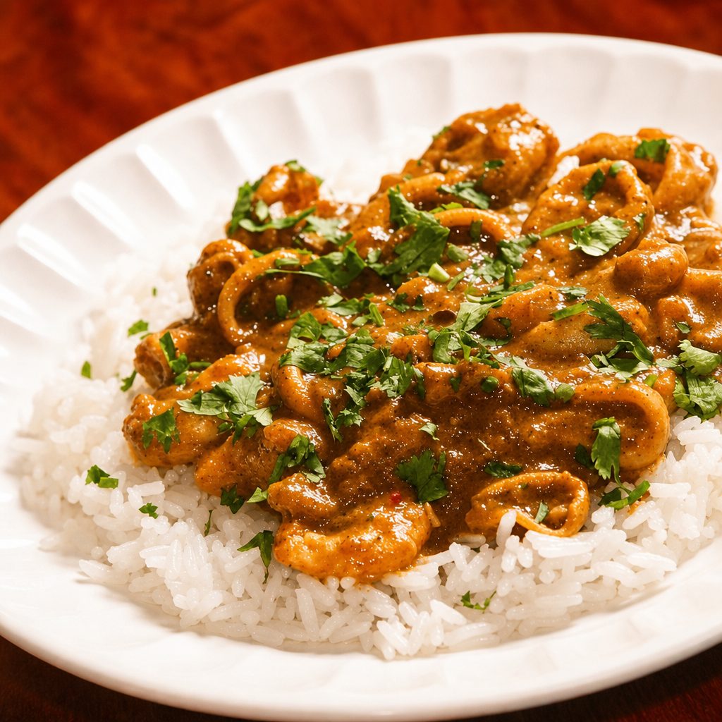 Shrimp Mango Curry.